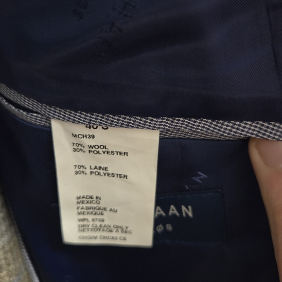 Cole Haan Grand.Øs Slim Fit Sport Coat Size 40S - Picture 3 of 6
